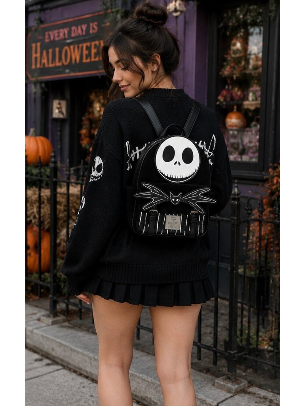 Nightmare Before Christmas Jack Skellington Mini Backpack Glow in Dark Disney